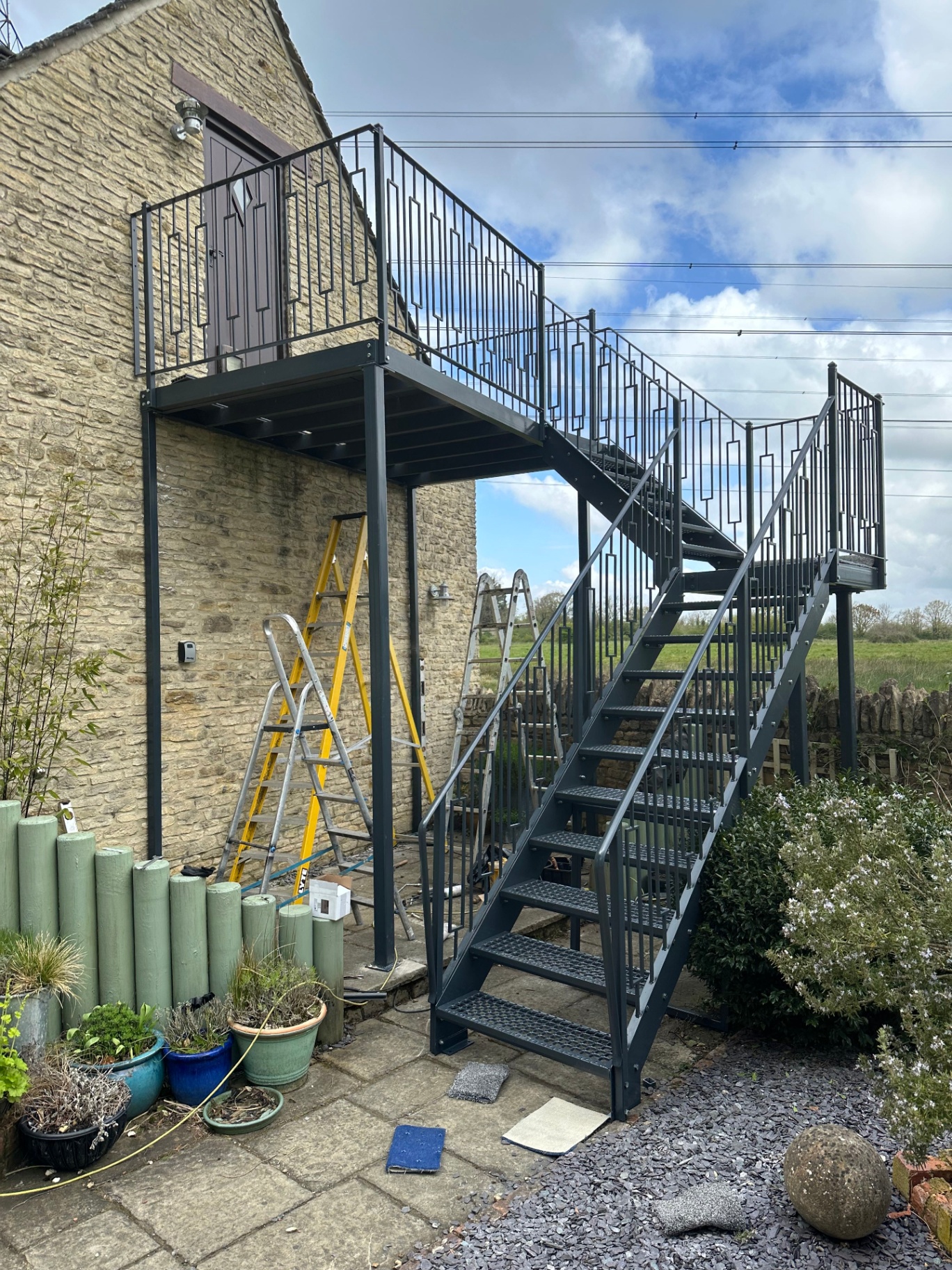 SRN Fabrication — steel staircases external stairs project, Swindon