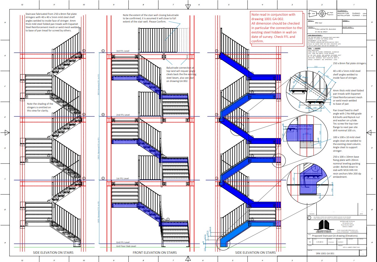 SRN Fabrication — bespoke steel fabrication project, Swindon
