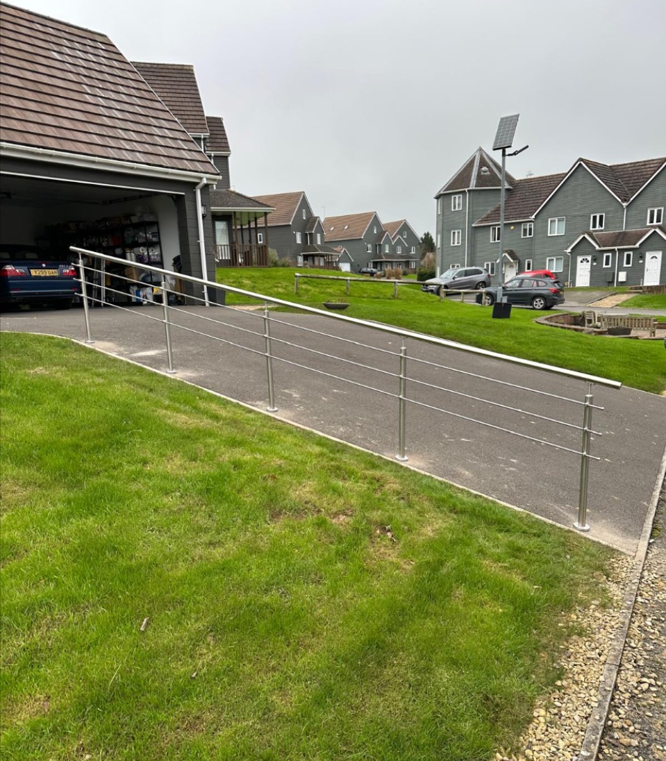 SRN Fabrication — steel handrails project, Swindon