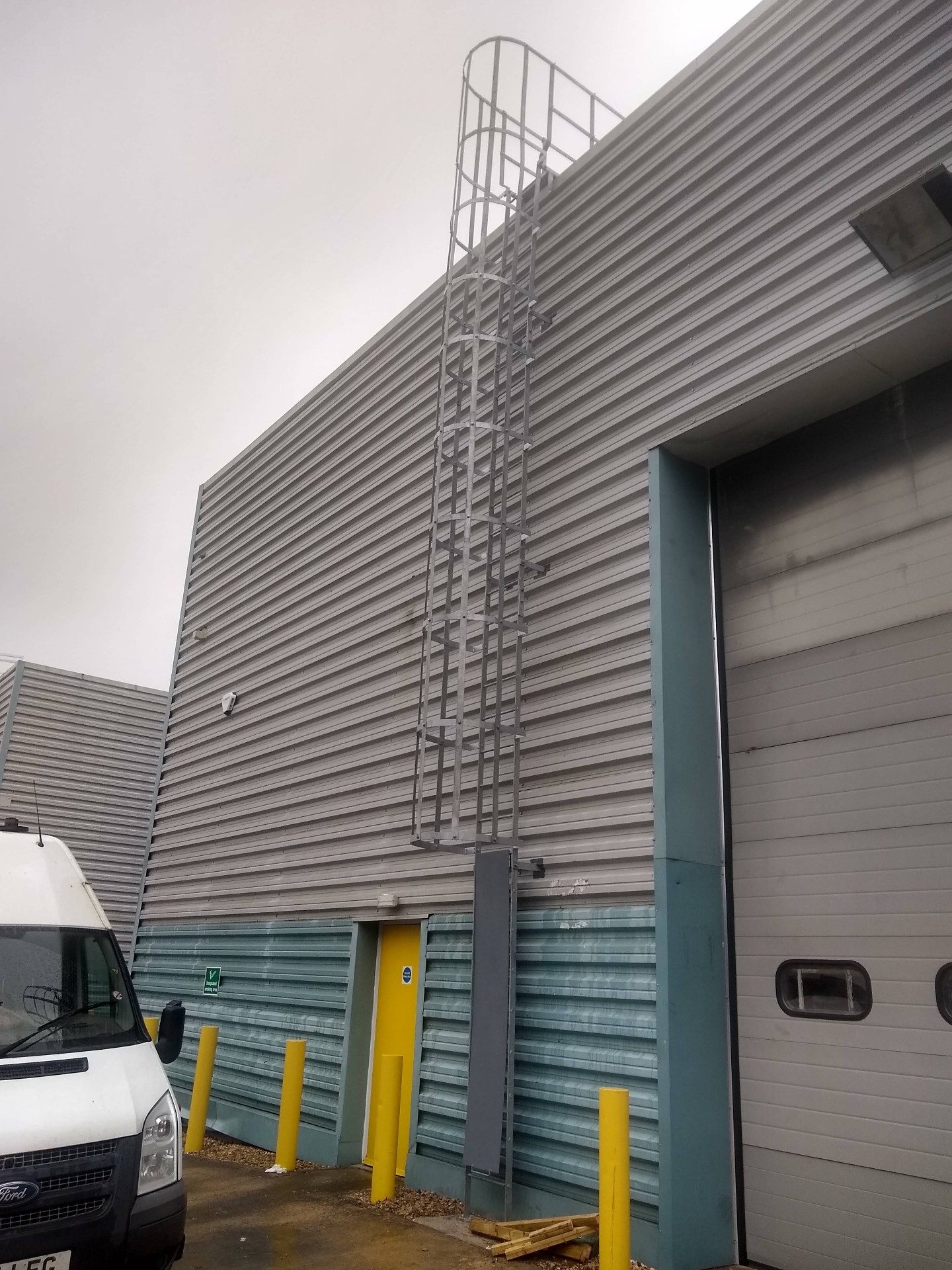 SRN Fabrication — steel fire escapes project, Swindon